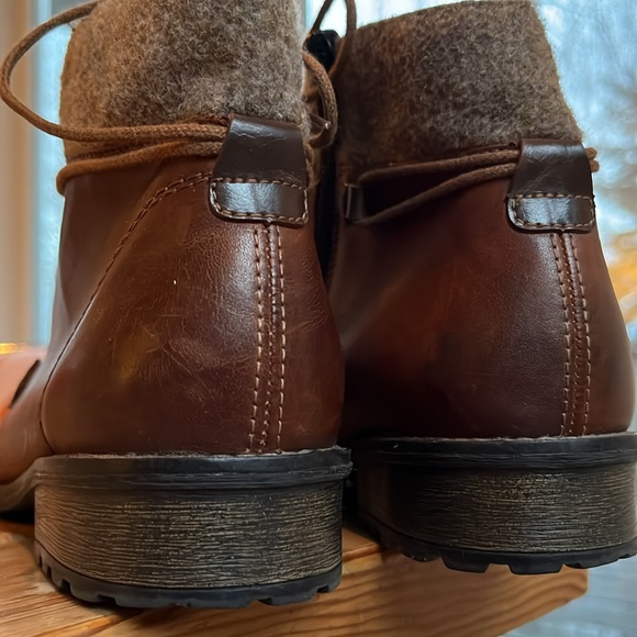 Brown leather Remonte ankle boot EU41 - Picture 4 of 12